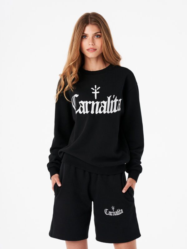 Embroidered Logo Sweatshirt Black Carnalita