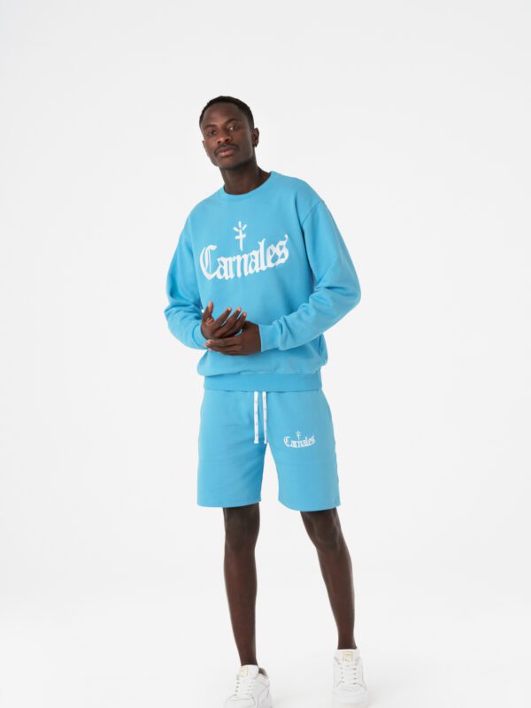Embroidered Logo Sweatshirt Blue Carnales