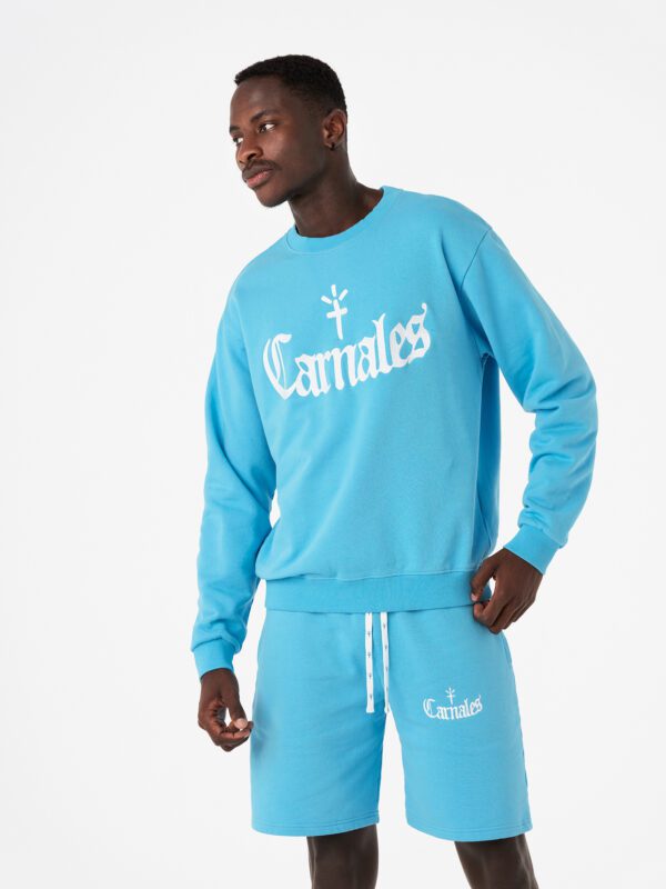 Embroidered Logo Sweatshirt Blue Carnales