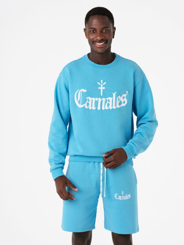 Embroidered Logo Sweatshirt Blue Carnales