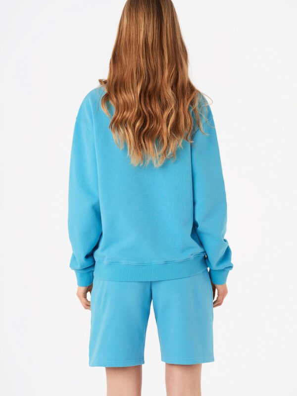 Embroidered Logo Sweatshirt Blue Carnalita