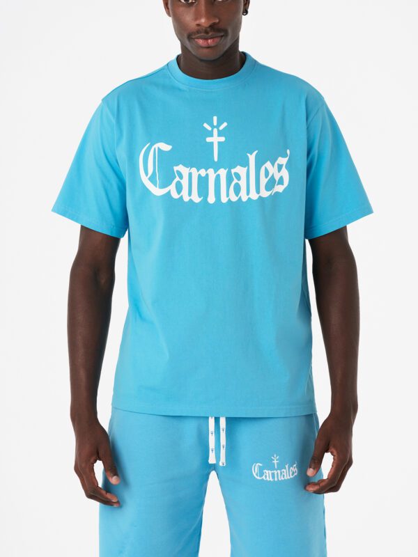 Printed Logo T-Shirt Blue Carnales