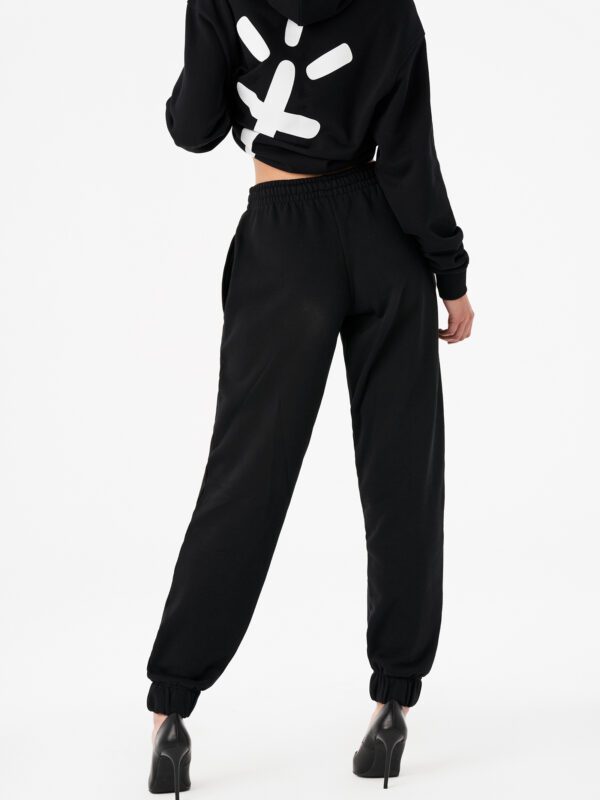 Pantalón de Chándal con Logo Bordado Negro Carnalita