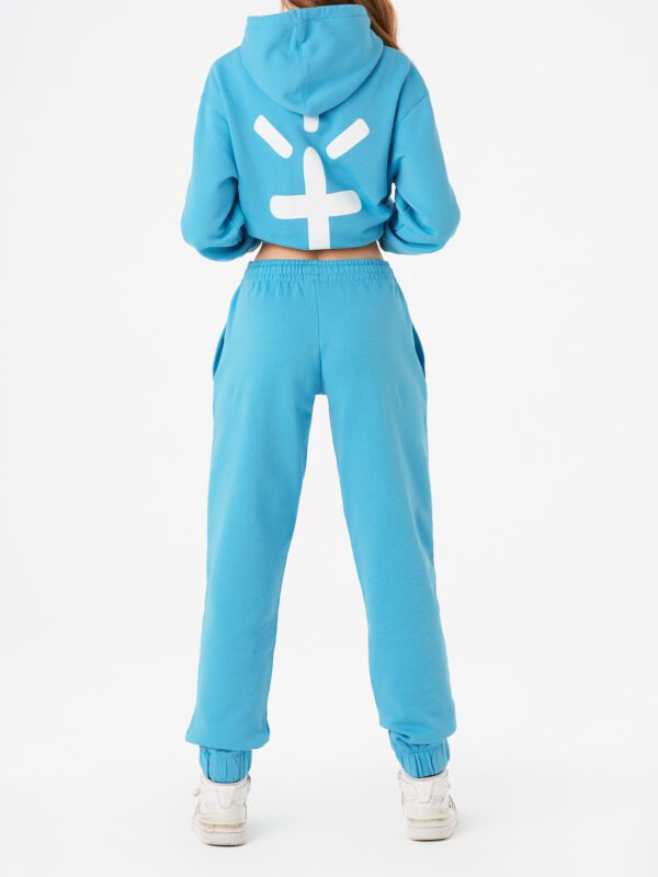 Pantalón de Chándal con Logo Bordado Azul Carnalita