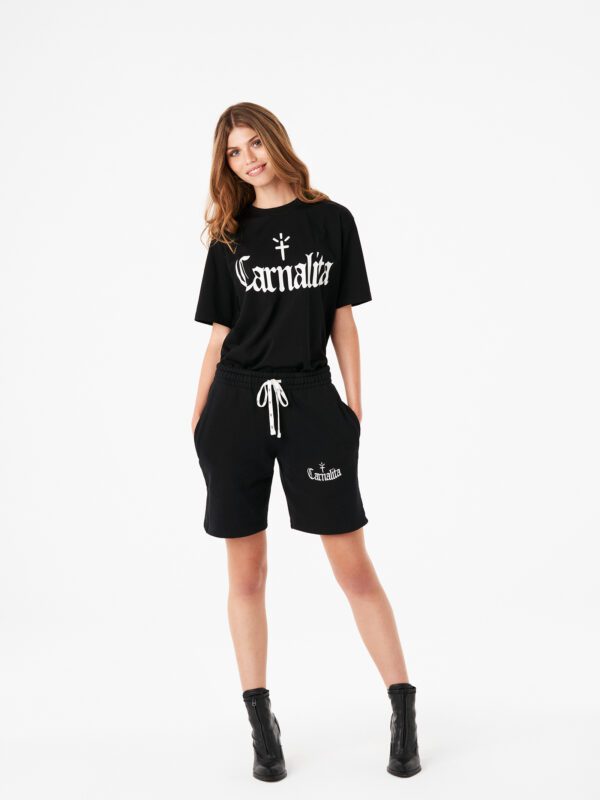 Embroidered Logo Track Short Black Carnalita