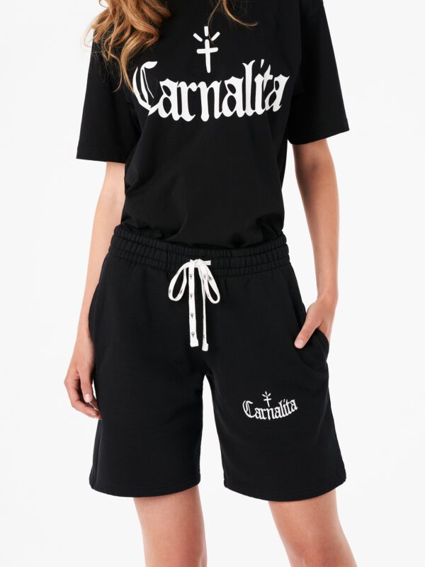Embroidered Logo Track Short Black Carnalita