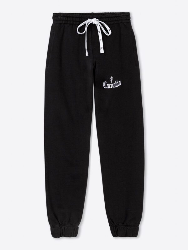 Pantalón de Chándal con Logo Bordado Negro Carnalita