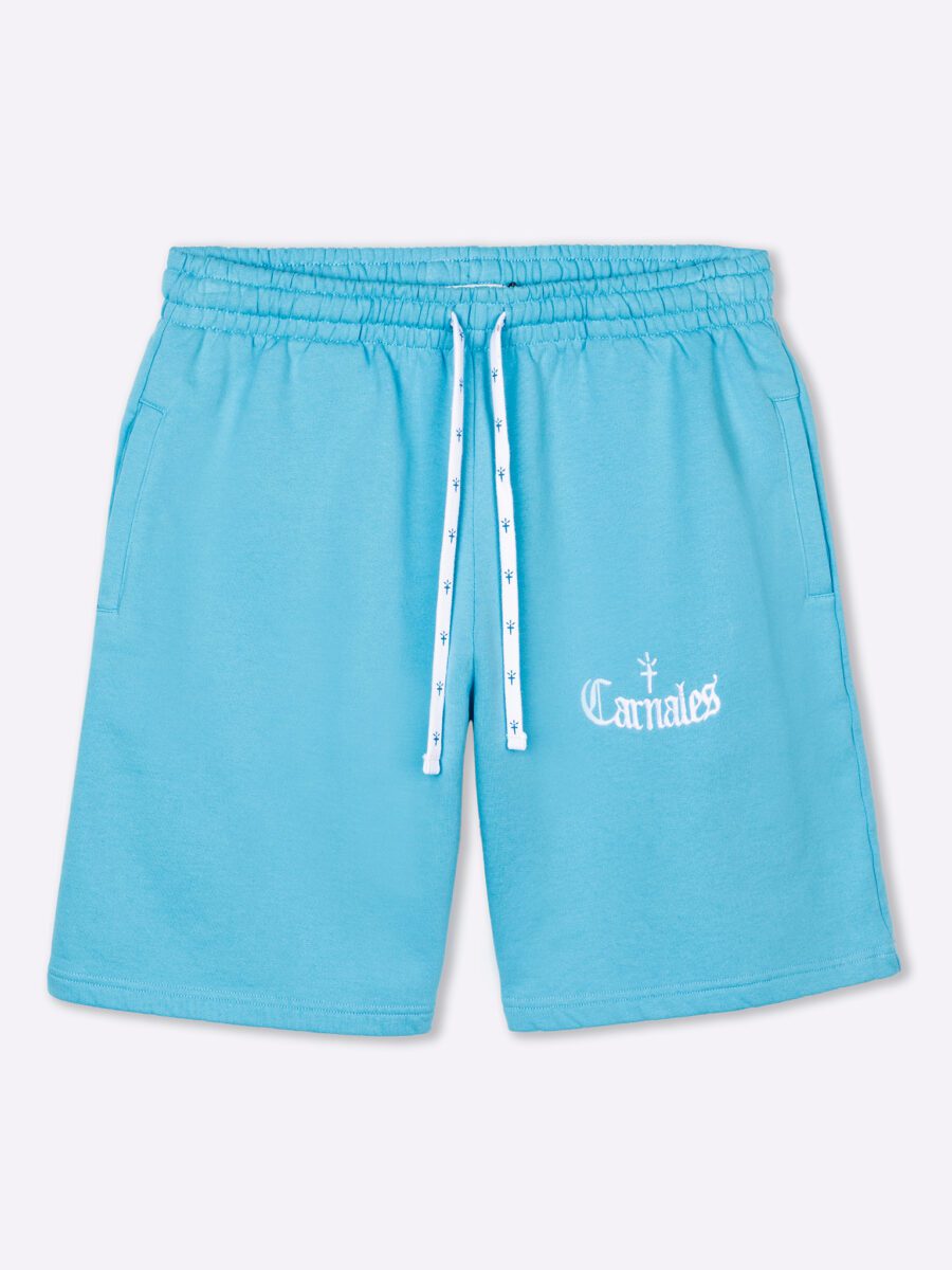 Bordado Logo Pantalón Corto Azul Carnales
