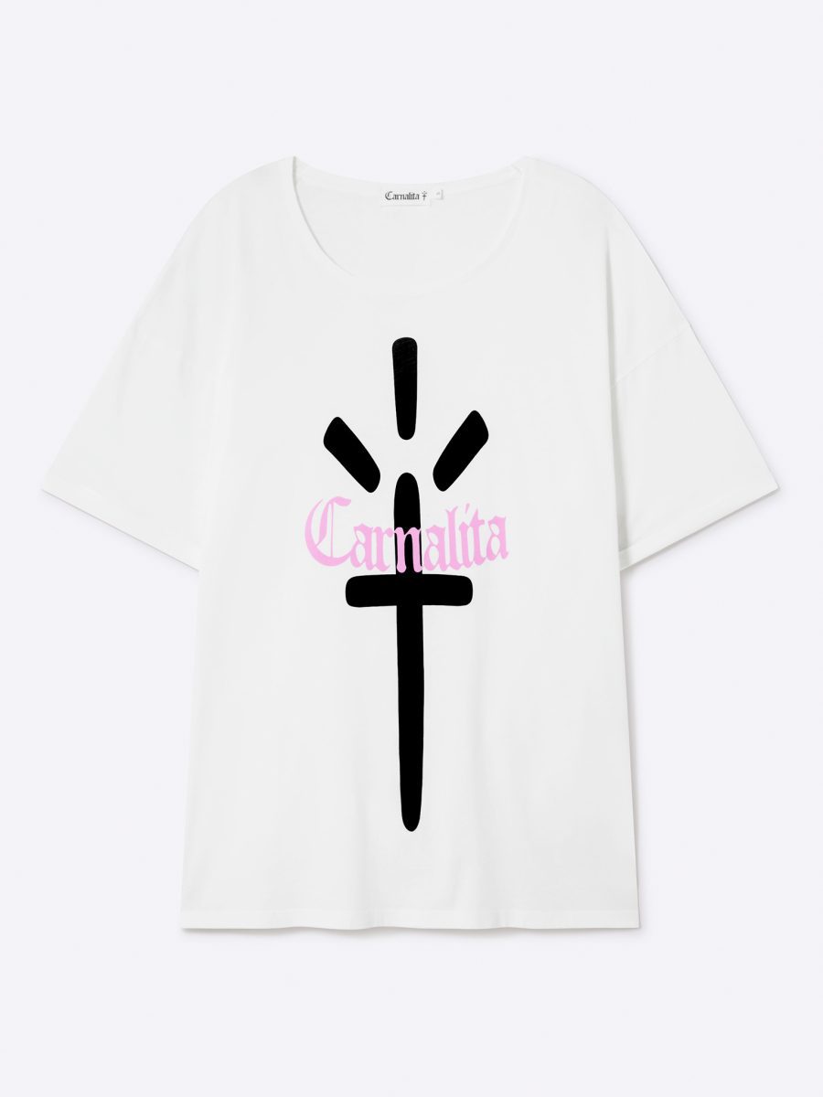 Carnalita Printed Logo T-shirt Dress
