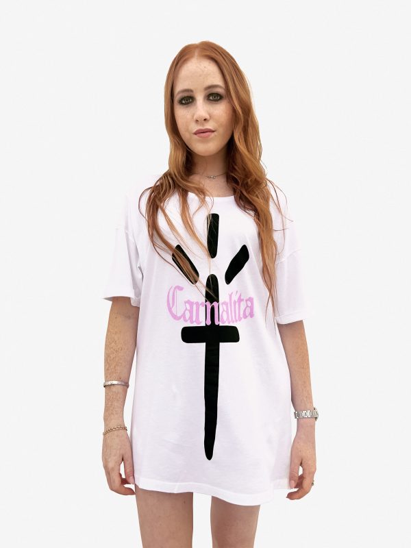 Carnalita Printed Logo T-shirt Dress